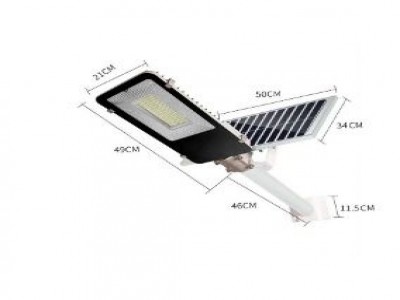 Luminária Solar LED 100W para Poste