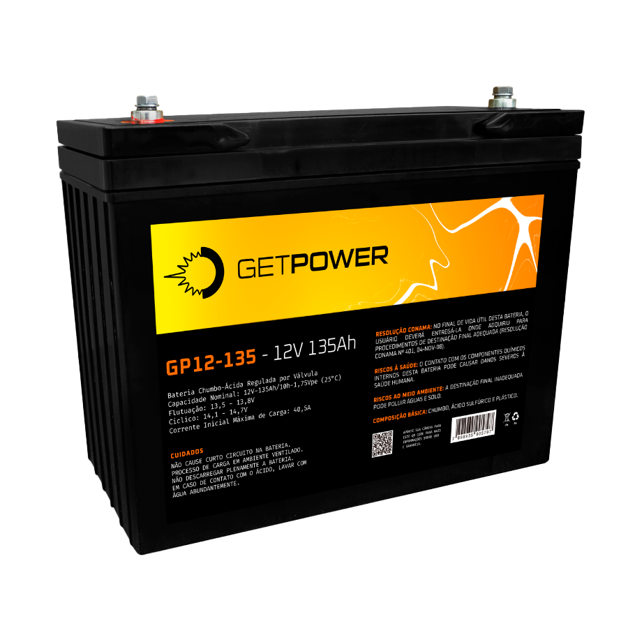 Bateria Getpower GP 12-135 — imagem disponibilizada na página de origem