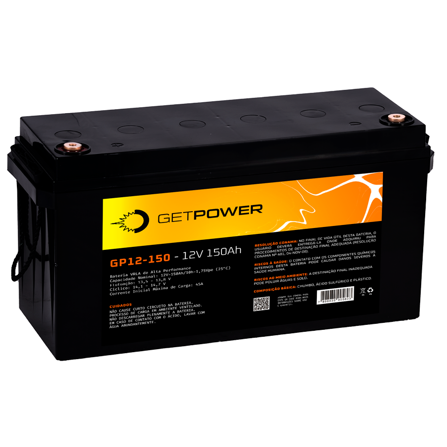 Bateria Getpower GP 12-150 — imagem disponibilizada na página de origem