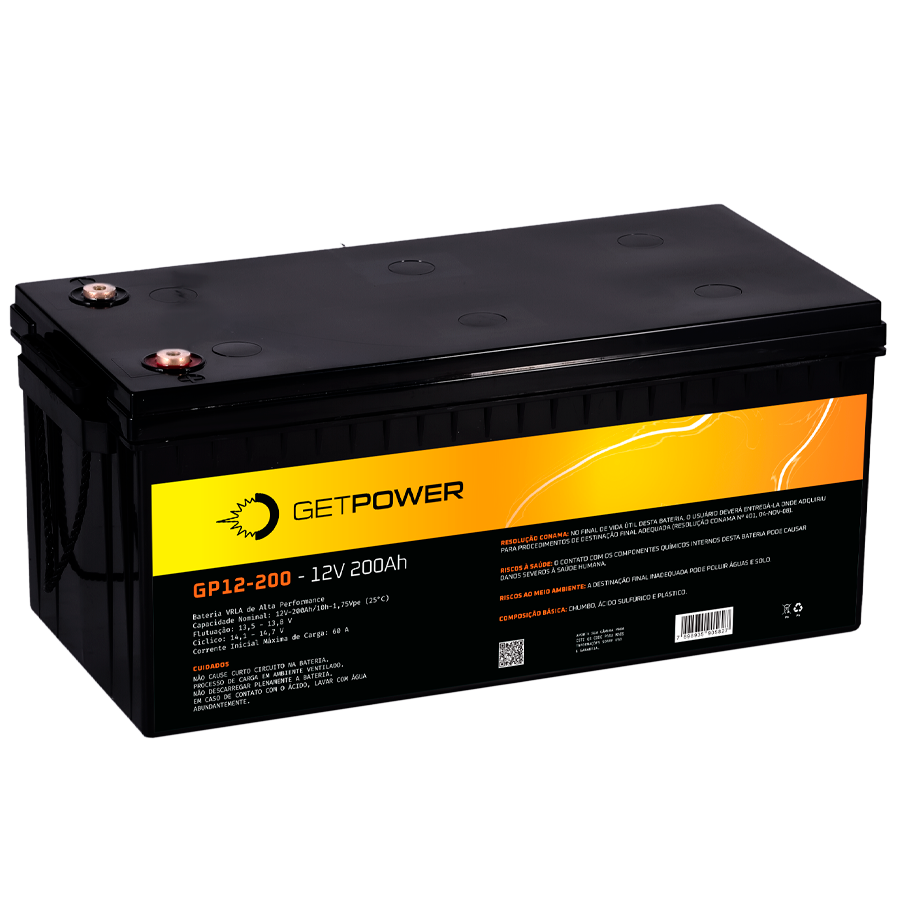 Bateria Getpower GP 12-200 — imagem disponibilizada na página de origem