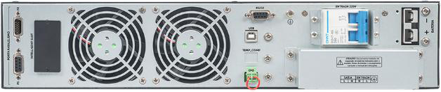 Intelbras DNB 10 kVA 220 V RT SB — Traseira