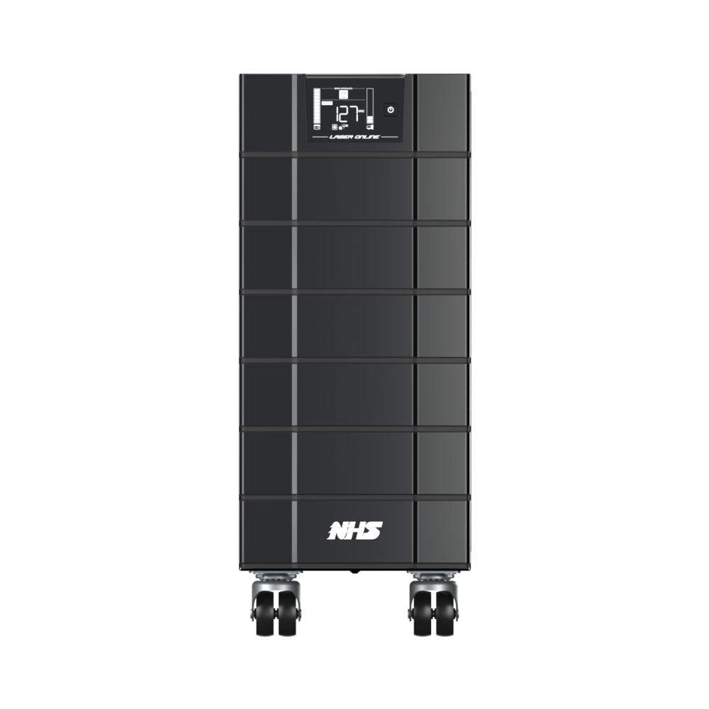 NHS Nobreak Laser On Line (GIII EXT 5000VA/12b.9Ah/Monof.S.120V/FP=0,9) — Vista frontal