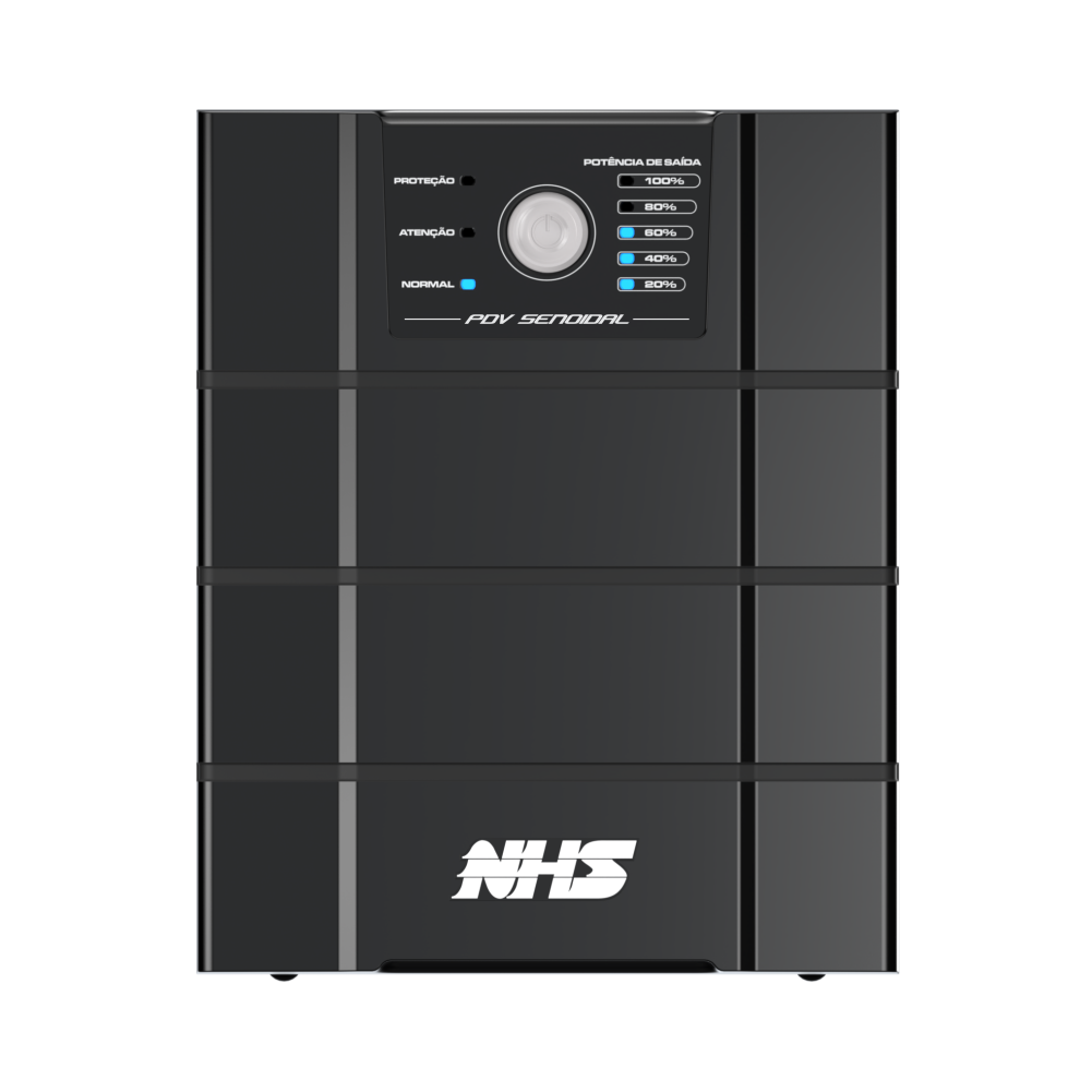 NHS Nobreak Premium Senoidal PDV (GIII 800VA/2b.17/18Ah/KV30/ENG.) — Vista frontal