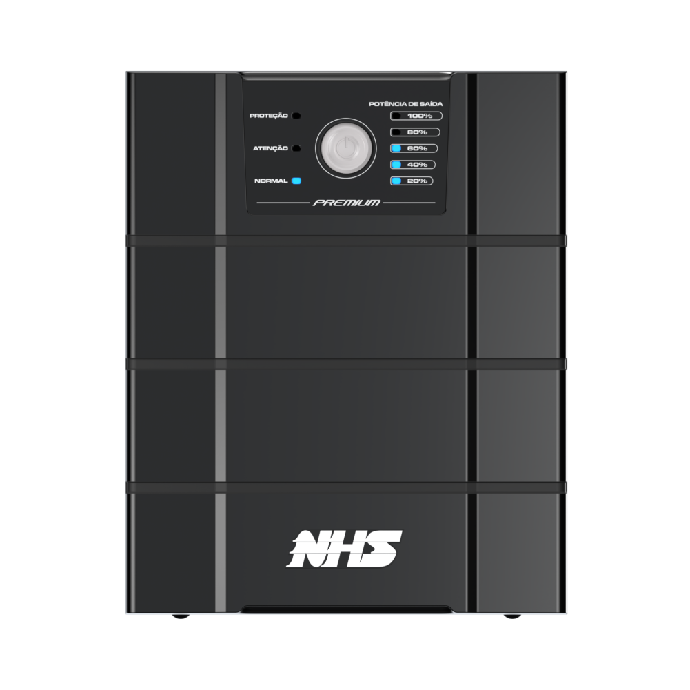 NHS Nobreak Premium (GIII 3000VA/3b.17/18Ah/DPAK/ENG/USB) — Vista frontal