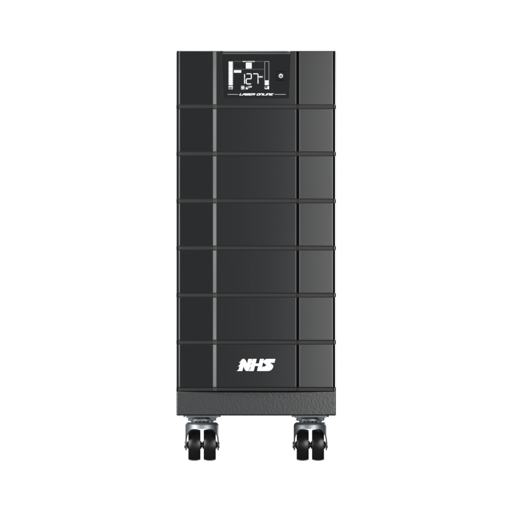 NHS Nobreak Laser On Line (GIII 8000VA/16b.9Ah/220V/220V) — Vista frontal