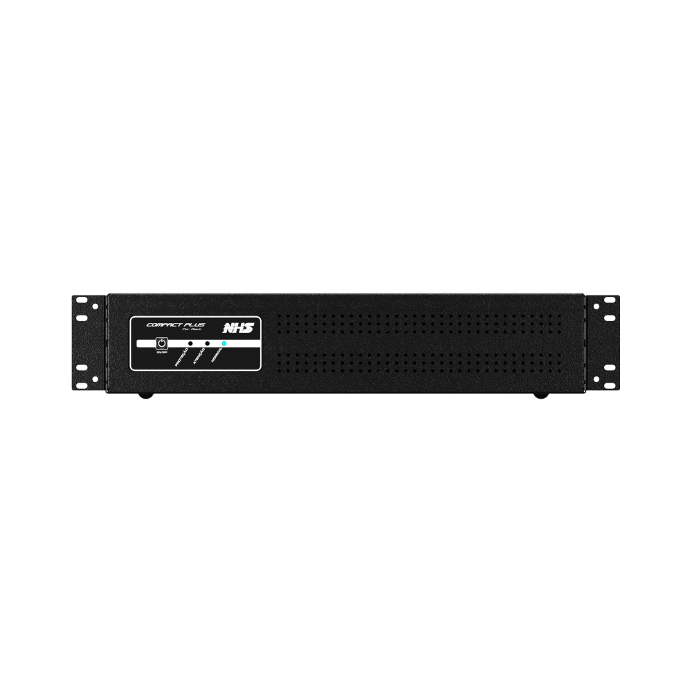 NHS Nobreak Compact Senoidal (Rack/1000VA/2b.7Ah/KV30) — Vista frontal