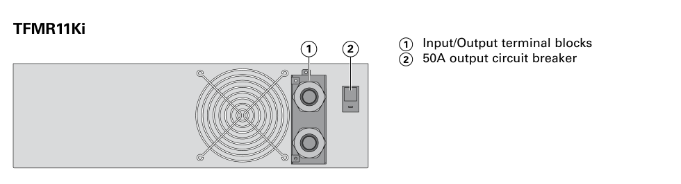 Eaton TFMR11Ki — Conexões do transformador