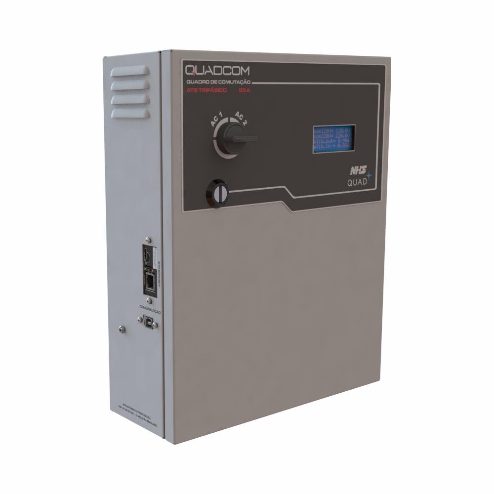 Quadro de Comutação Automático QuadCom Trifásico Solar 55A — NHS