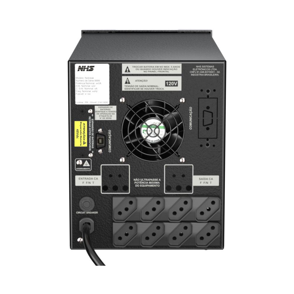 Premium Senoidal PDV GIII 1500 VA — traseira — foto NHS