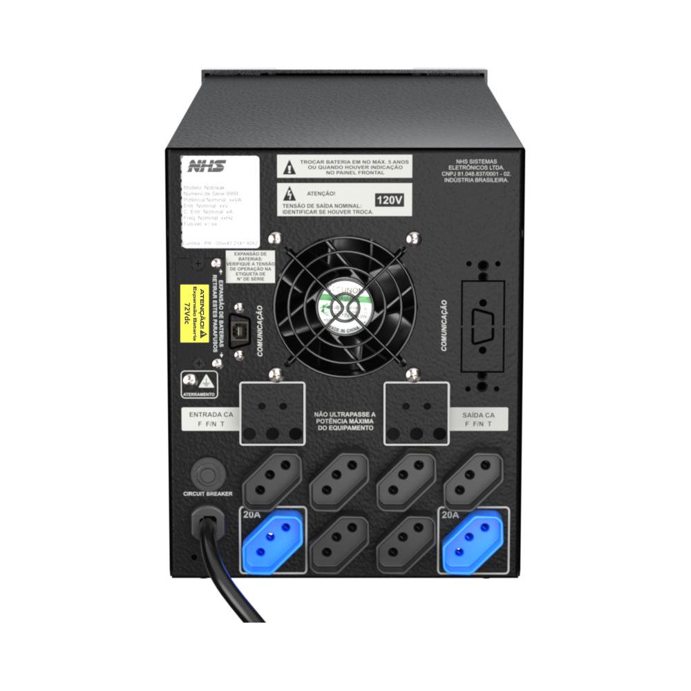 Premium Senoidal GIII 2200 VA — traseira — foto NHS