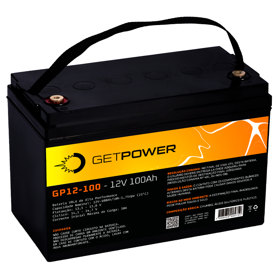 Bateria Getpower GP 12-100 — imagem disponibilizada na página de origem