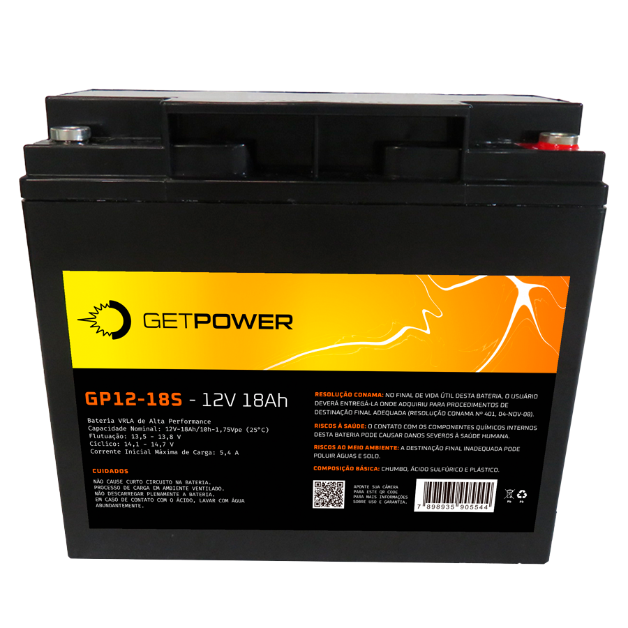 Bateria Getpower GP 12-18S — imagem disponibilizada na página de origem