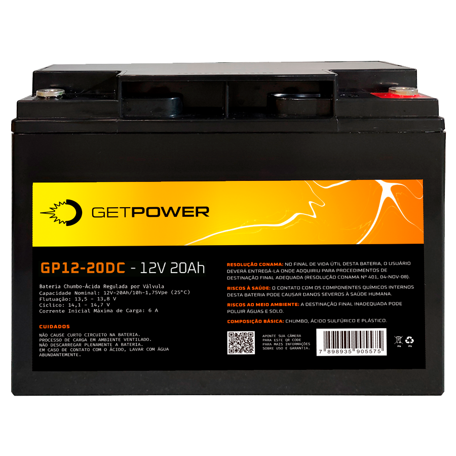 Bateria Getpower GP 12-20 DC — imagem disponibilizada na página de origem