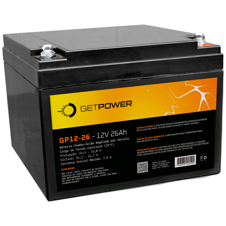 Bateria Getpower GP 12-26 — imagem disponibilizada na página de origem