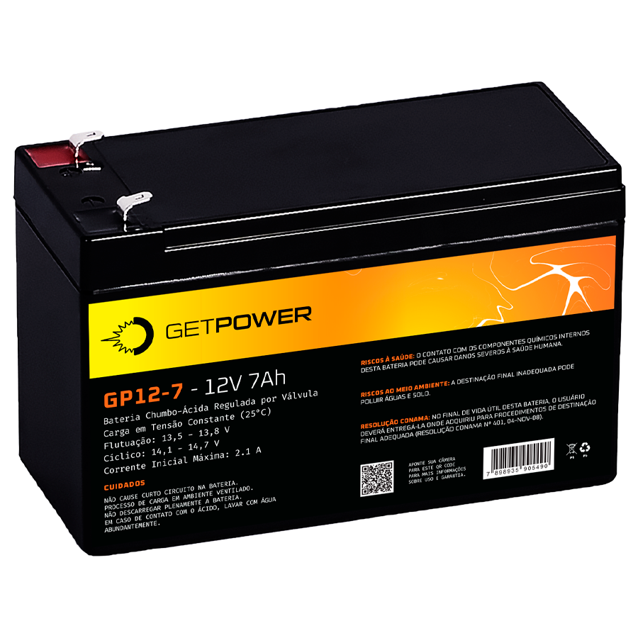 Bateria Getpower GP 12-7 — imagem disponibilizada na página de origem
