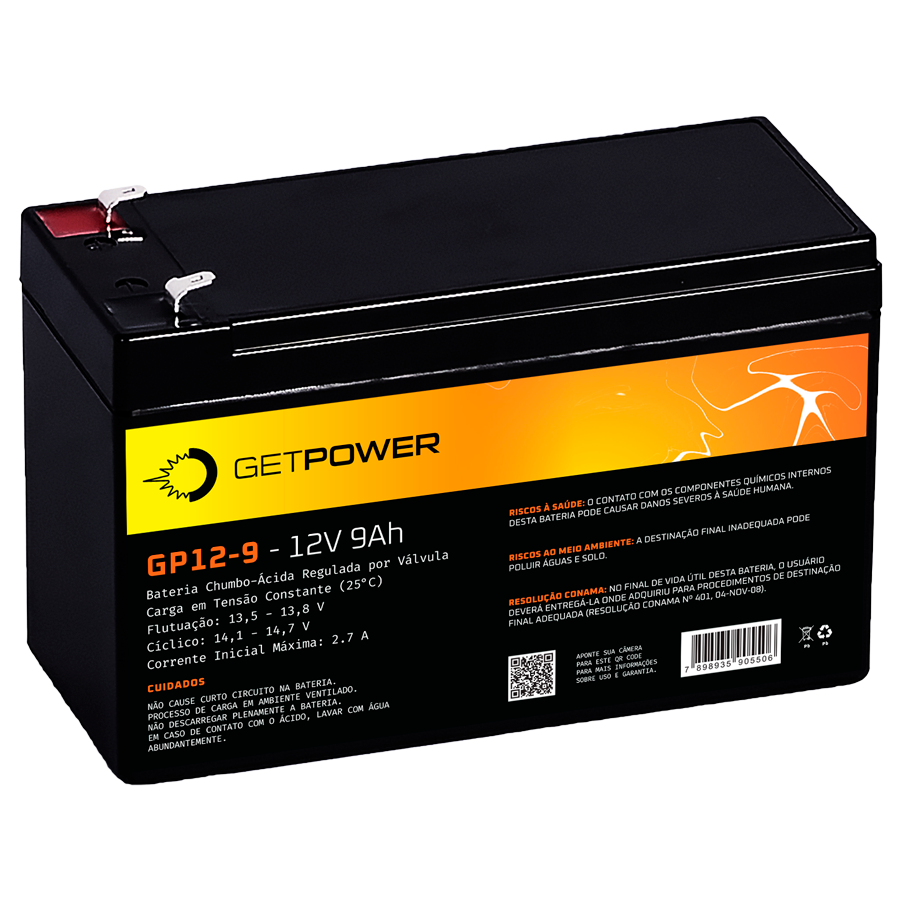 Bateria Getpower GP 12-9 — imagem disponibilizada na página de origem